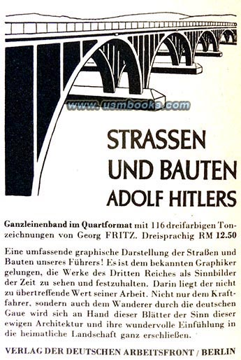 Nazi book Strassen und Bauten Adolf Hitlers