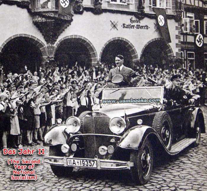 Hitler in his Mercedes-Benz