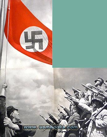 GERMANY, 1936 book with swastika flag fold-out