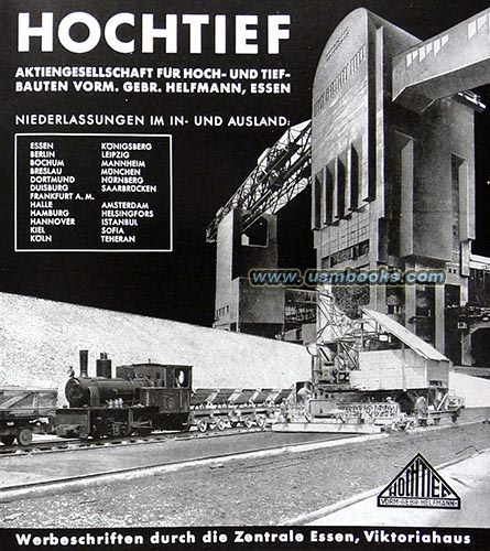 Hochtief construction company advertising 1936