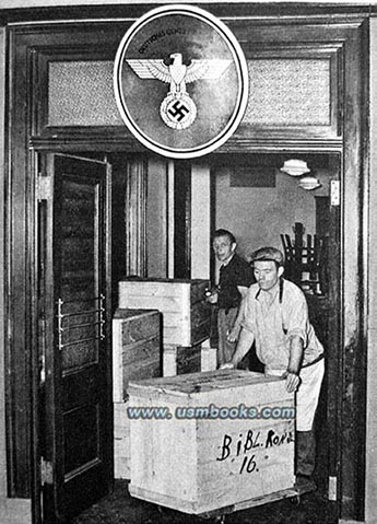 June 1941, files and archives being moved out of the German Consulate in New York