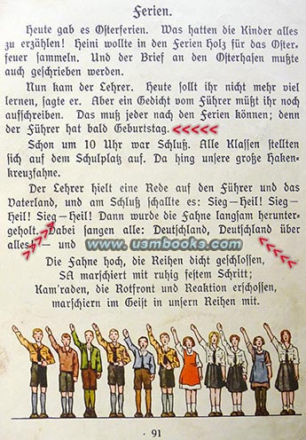 Horst Wessel Lied, Die Fahne hoch, Sieg Heil, Deutschland, Deutschland ber Alles