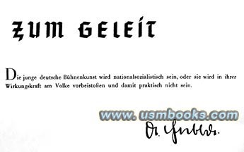 Reichsminister Dr. Joseph Goebbels foreword