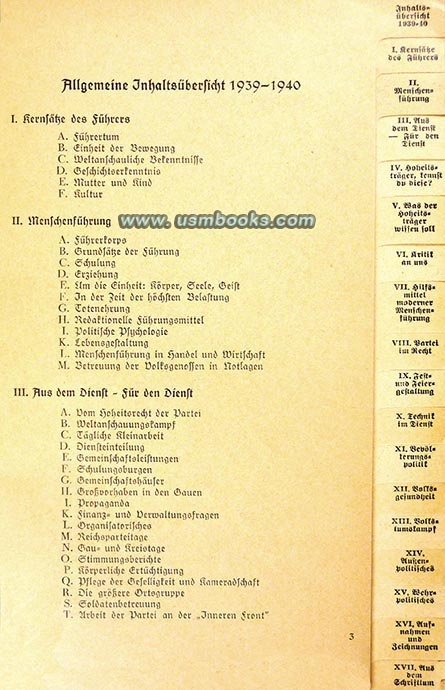 The Standard Bearers Nazi magazine index 1939-40