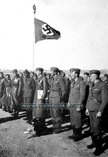 Nazi swastika flag in the Spanish Civil War