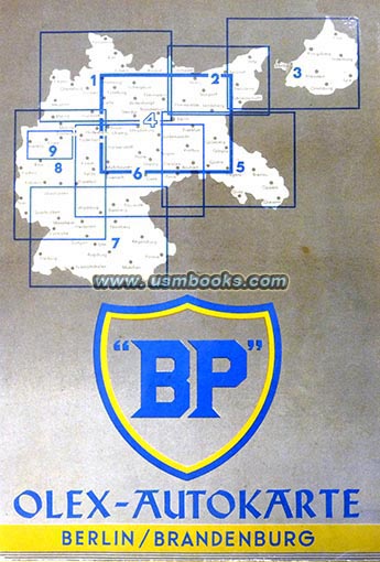 Nazi BP map Berlin, BP-Olex Autokarte Berlin-Brandenburg