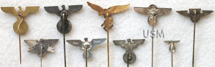 Nazi lapel pins