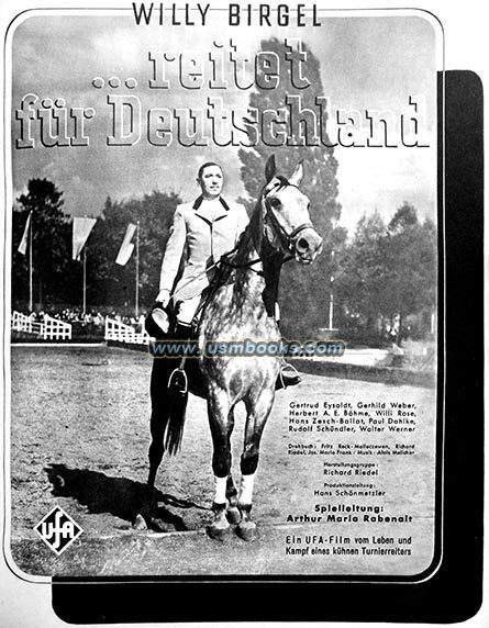 UfA film advertising Riding for Germany (Reitet fr Deutschland)