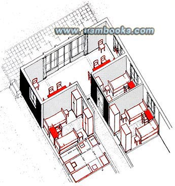 1936 Olympic athletes rooms at the Olympic Village