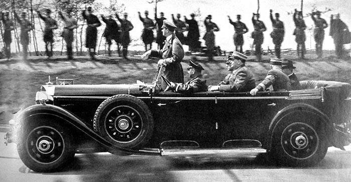 Reichsautobahn, Reichsautobahn, open Mercedes-Benz