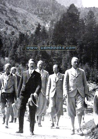 Hitler visits a construction site on the Deutsche Alpenstrasse