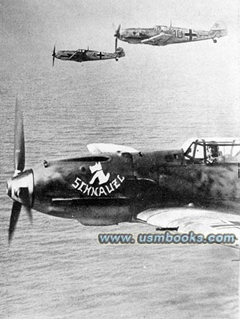 Messerschmitt Jaeger above the English Channel