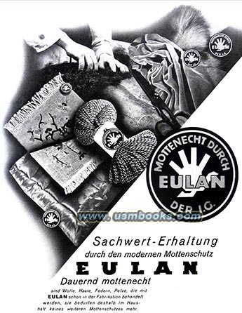 Eulan Mottenschutz, Eulan moth protection advertising 